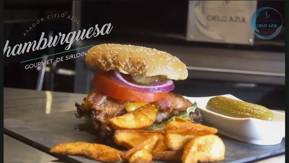 Video Hamburguesa · Cielo Azul